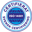 ISO 4001 certifierad